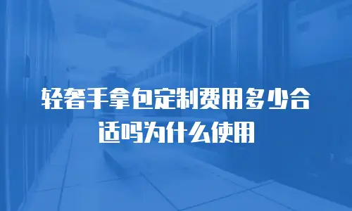 轻奢手拿包定制费用多少合适吗为什么使用