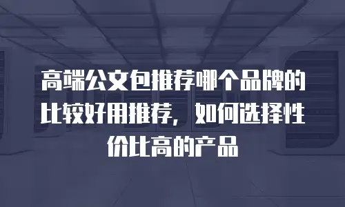 高端公文包推荐哪个品牌的比较好用推荐，如何选择性价比高的产品