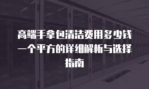 高端手拿包清洁费用多少钱一个平方的详细解析与选择指南