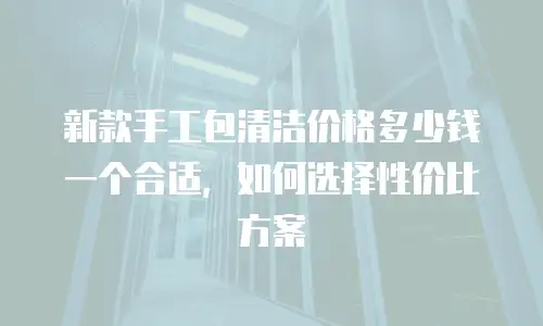 新款手工包清洁价格多少钱一个合适，如何选择性价比方案
