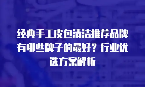 经典手工皮包清洁推荐品牌有哪些牌子的最好？行业优选方案解析