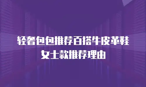轻奢包包推荐百搭牛皮革鞋女士款推荐理由