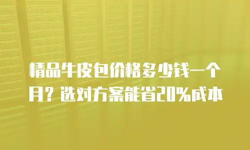 精品牛皮包价格多少钱一个月？选对方案能省20%成本