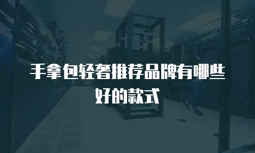 手拿包轻奢推荐品牌有哪些好的款式