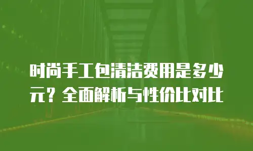 时尚手工包清洁费用是多少元？全面解析与性价比对比