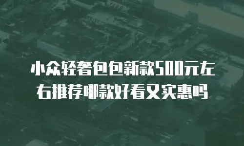 小众轻奢包包新款500元左右推荐哪款好看又实惠吗