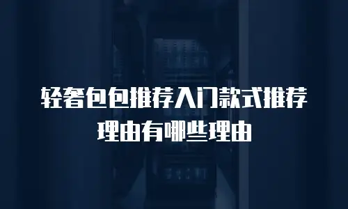 轻奢包包推荐入门款式推荐理由有哪些理由
