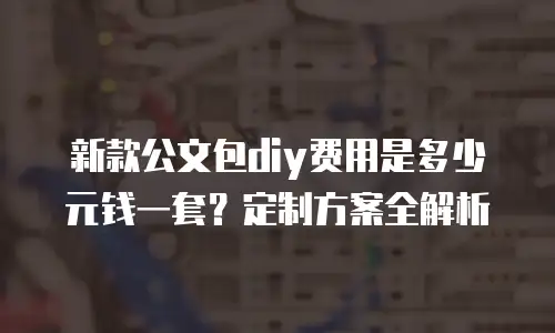 新款公文包diy费用是多少元钱一套？定制方案全解析