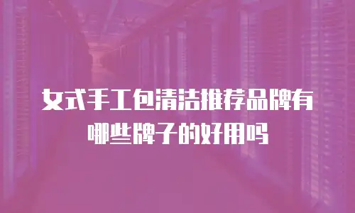 女式手工包清洁推荐品牌有哪些牌子的好用吗