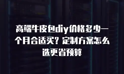 高端牛皮包diy价格多少一个月合适买？定制方案怎么选更省预算