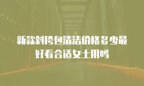 新款斜挎包清洁价格多少最好看合适女士用吗