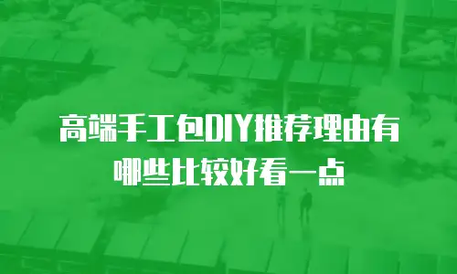 高端手工包DIY推荐理由有哪些比较好看一点