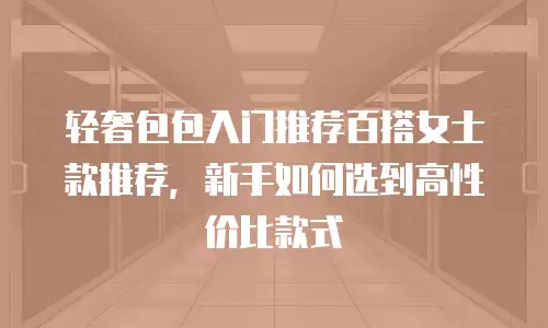 轻奢包包入门推荐百搭女士款推荐，新手如何选到高性价比款式