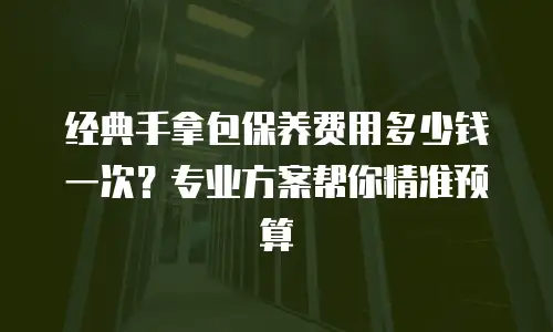 经典手拿包保养费用多少钱一次？专业方案帮你精准预算