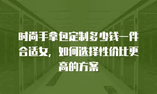 时尚手拿包定制多少钱一件合适女，如何选择性价比更高的方案
