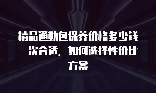 精品通勤包保养价格多少钱一次合适，如何选择性价比方案