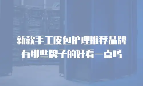 新款手工皮包护理推荐品牌有哪些牌子的好看一点吗