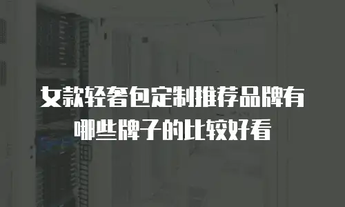 女款轻奢包定制推荐品牌有哪些牌子的比较好看