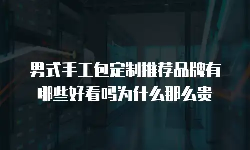 男式手工包定制推荐品牌有哪些好看吗为什么那么贵
