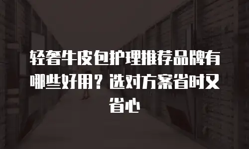 轻奢牛皮包护理推荐品牌有哪些好用？选对方案省时又省心