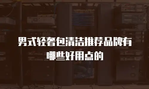 男式轻奢包清洁推荐品牌有哪些好用点的