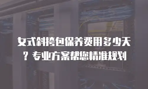女式斜挎包保养费用多少天？专业方案帮您精准规划
