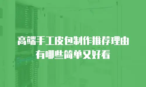 高端手工皮包制作推荐理由有哪些简单又好看