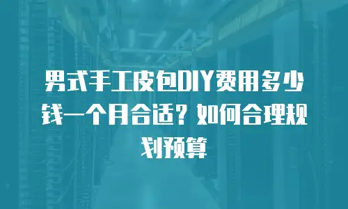 男式手工皮包DIY费用多少钱一个月合适？如何合理规划预算