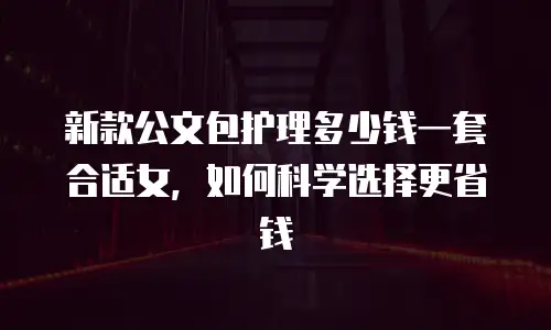 新款公文包护理多少钱一套合适女，如何科学选择更省钱