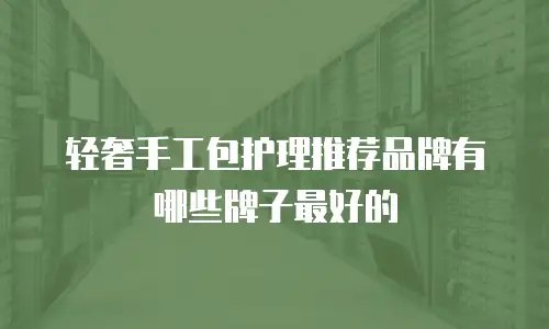 轻奢手工包护理推荐品牌有哪些牌子最好的