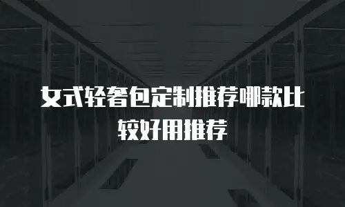 女式轻奢包定制推荐哪款比较好用推荐