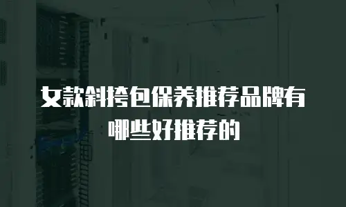 女款斜挎包保养推荐品牌有哪些好推荐的