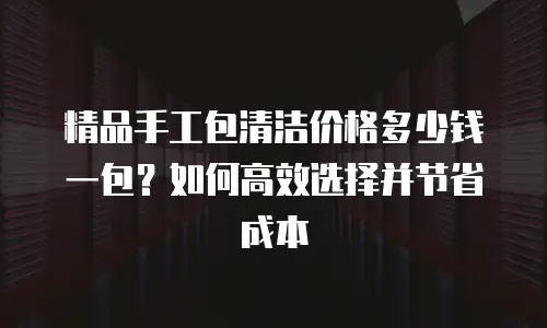 精品手工包清洁价格多少钱一包？如何高效选择并节省成本
