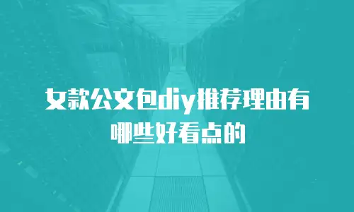 女款公文包diy推荐理由有哪些好看点的
