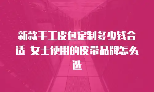 新款手工皮包定制多少钱合适 女士使用的皮带品牌怎么选