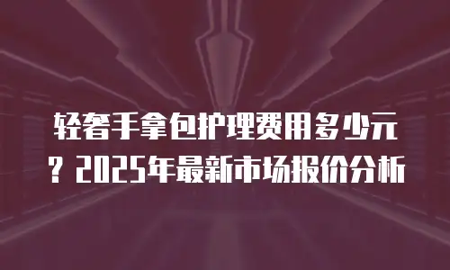 轻奢手拿包护理费用多少元？2025年最新市场报价分析