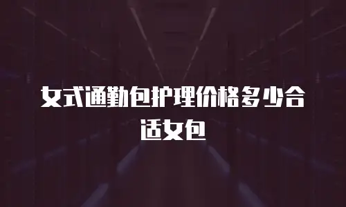 女式通勤包护理价格多少合适女包