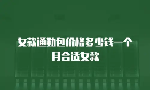 女款通勤包价格多少钱一个月合适女款