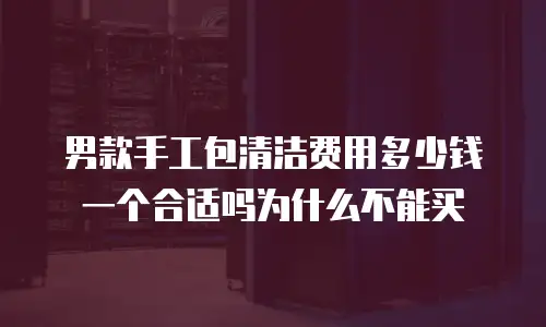 男款手工包清洁费用多少钱一个合适吗为什么不能买