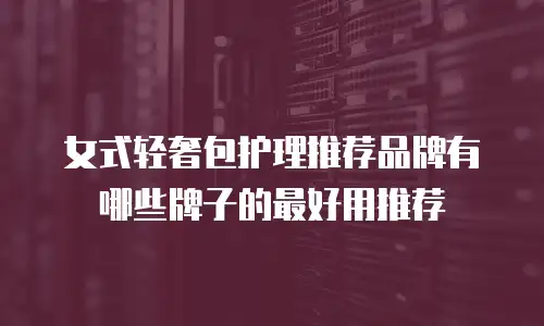 女式轻奢包护理推荐品牌有哪些牌子的最好用推荐