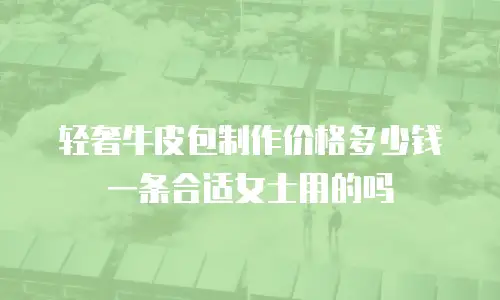 轻奢牛皮包制作价格多少钱一条合适女士用的吗