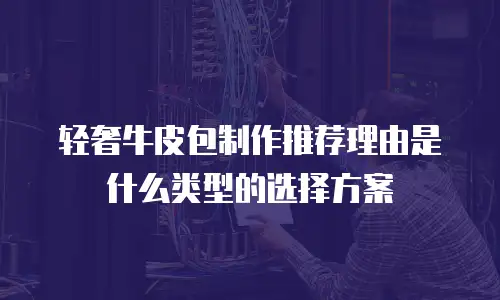 轻奢牛皮包制作推荐理由是什么类型的选择方案