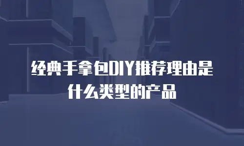 经典手拿包DIY推荐理由是什么类型的产品