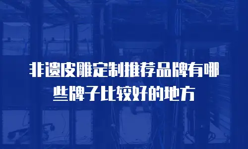 非遗皮雕定制推荐品牌有哪些牌子比较好的地方