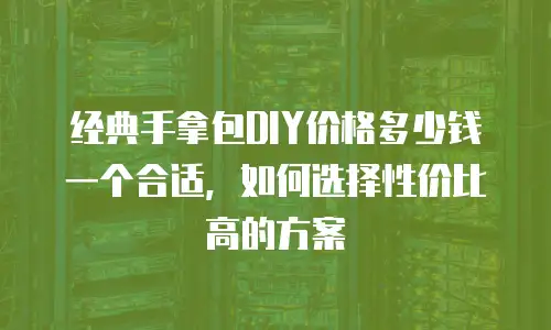 经典手拿包DIY价格多少钱一个合适，如何选择性价比高的方案