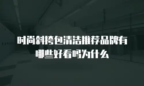 时尚斜挎包清洁推荐品牌有哪些好看吗为什么