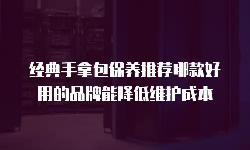 经典手拿包保养推荐哪款好用的品牌能降低维护成本