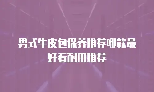 男式牛皮包保养推荐哪款最好看耐用推荐