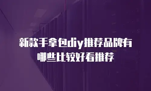 新款手拿包diy推荐品牌有哪些比较好看推荐