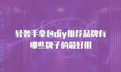 轻奢手拿包diy推荐品牌有哪些牌子的最好用